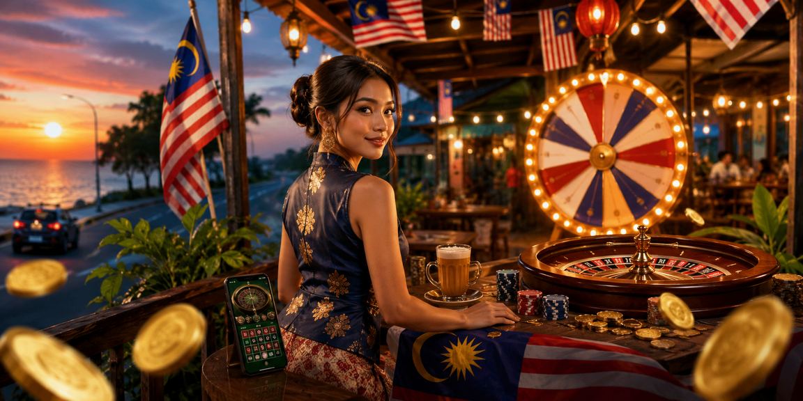 Pertaruhan permainan roulette moden dengan dealer langsung di Malaysia